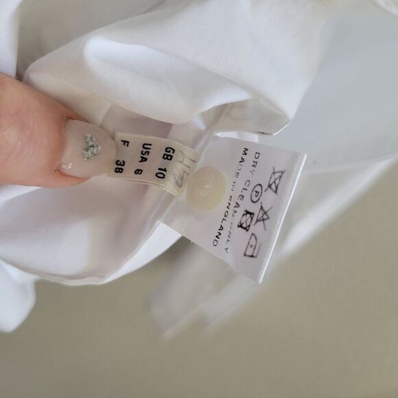 Eudon Choi shirt open shoulder Top size 6 S - Picture 12 of 12